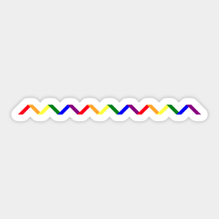 Rainbow line Sticker